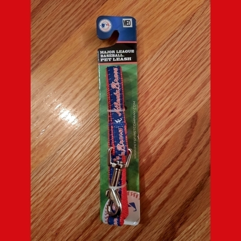 Atlanta Braves Dog Leash! Medium NEW